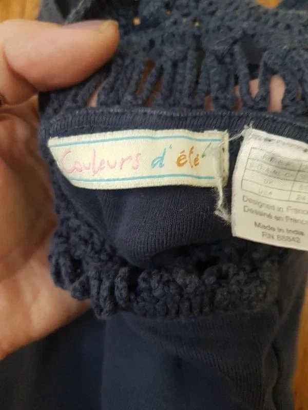 Debardor azul marino marca couleurs d ete talla 34 – photo 7